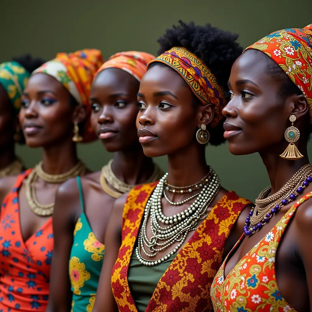 African women in traditional attire