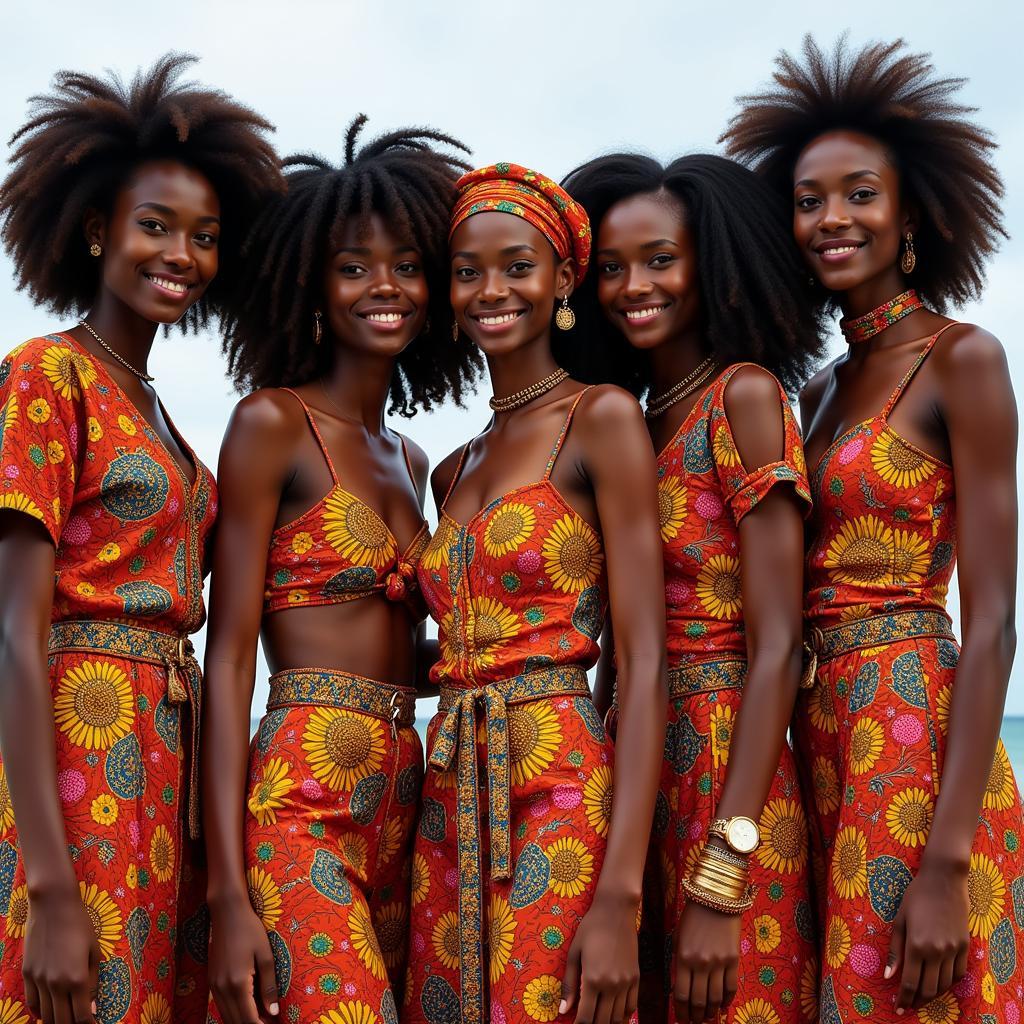 Women in Colorful Traditional Clothing