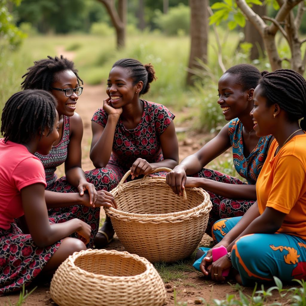 African Women Participating in Empowerment Program