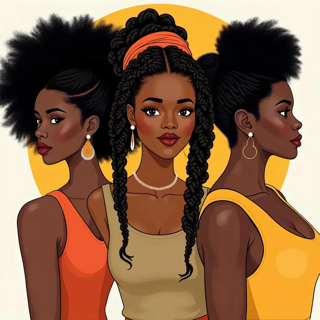 African Women Embracing Natural Hair