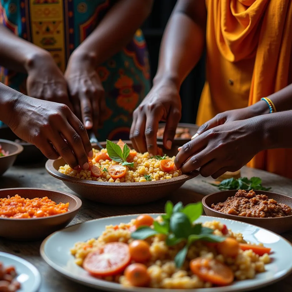 Women Preparing Food Together