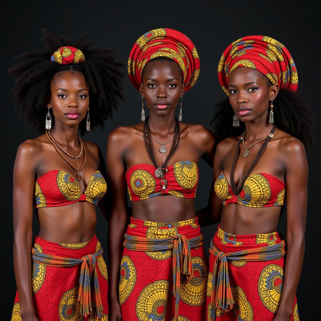 African women in traditional attire