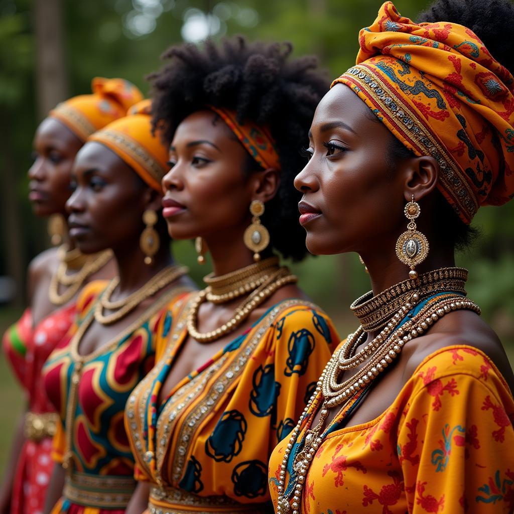 Women in Traditional African Attire