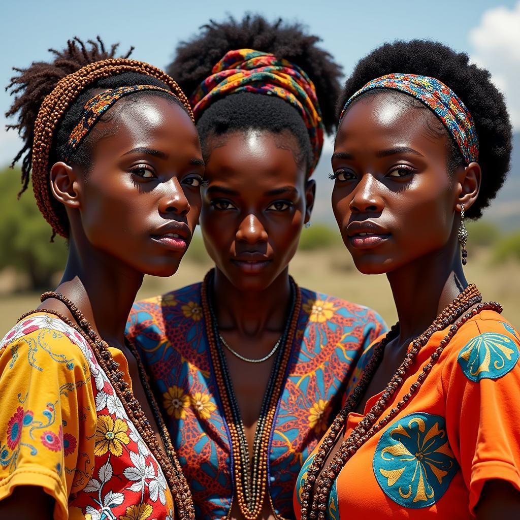 African Women in Traditional Attire