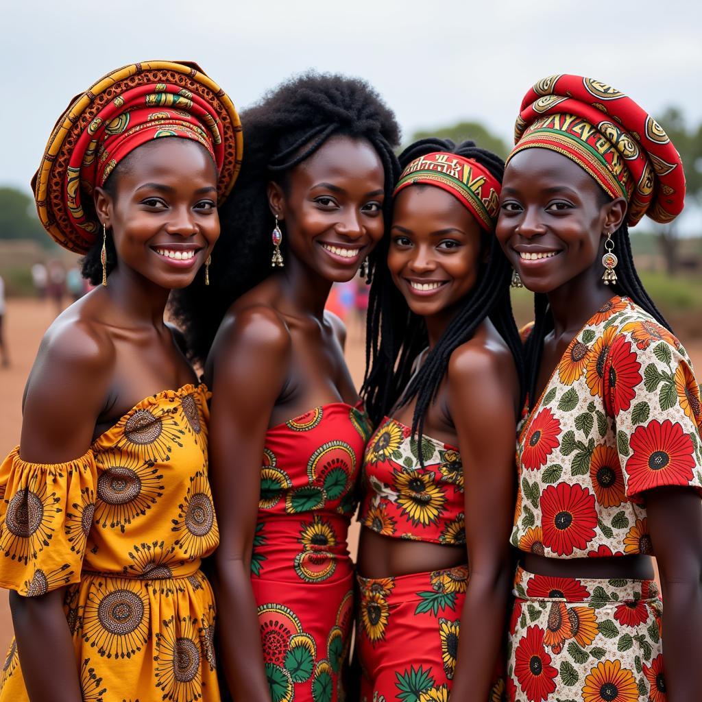 African Women in Traditional Attire