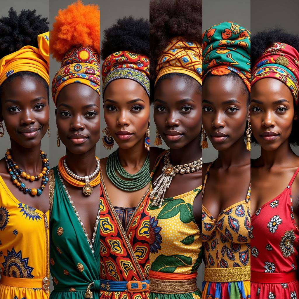 Women in Traditional African Attire