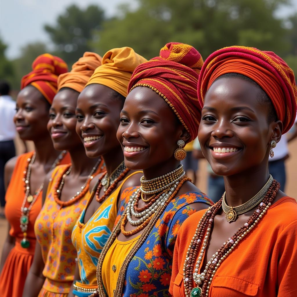 Women in Traditional African Attire