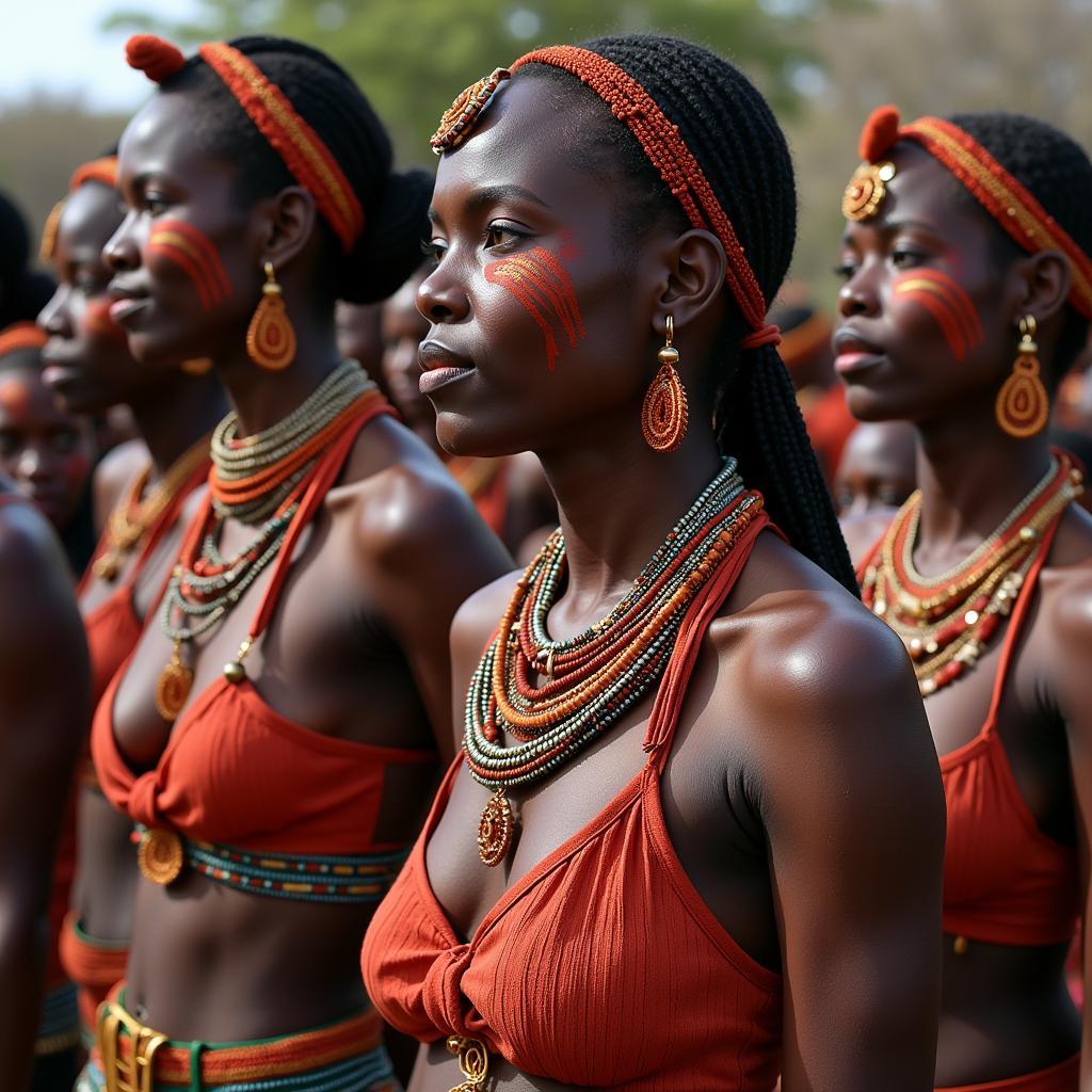 African Women in Traditional Ceremony