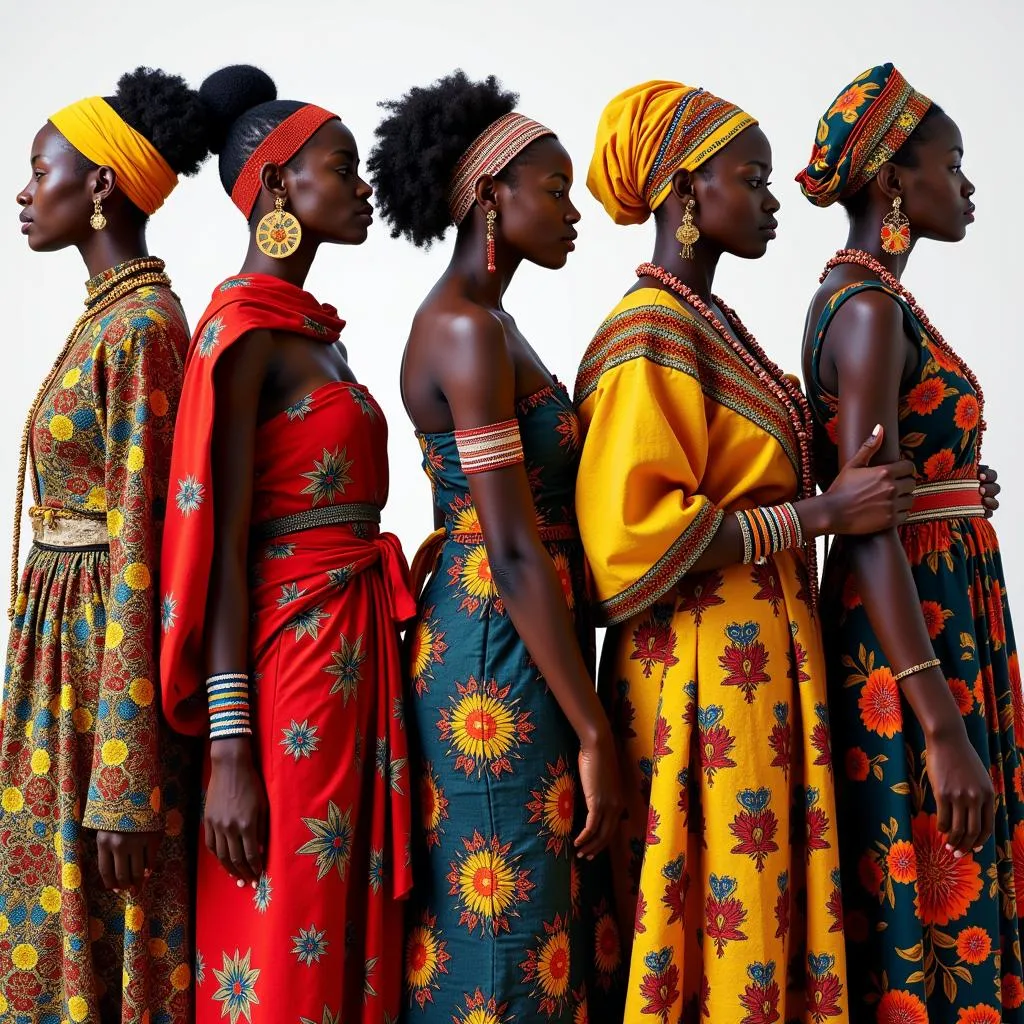 African Women in Traditional Clothing