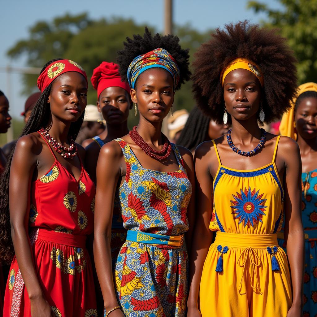 Women in Traditional African Clothing