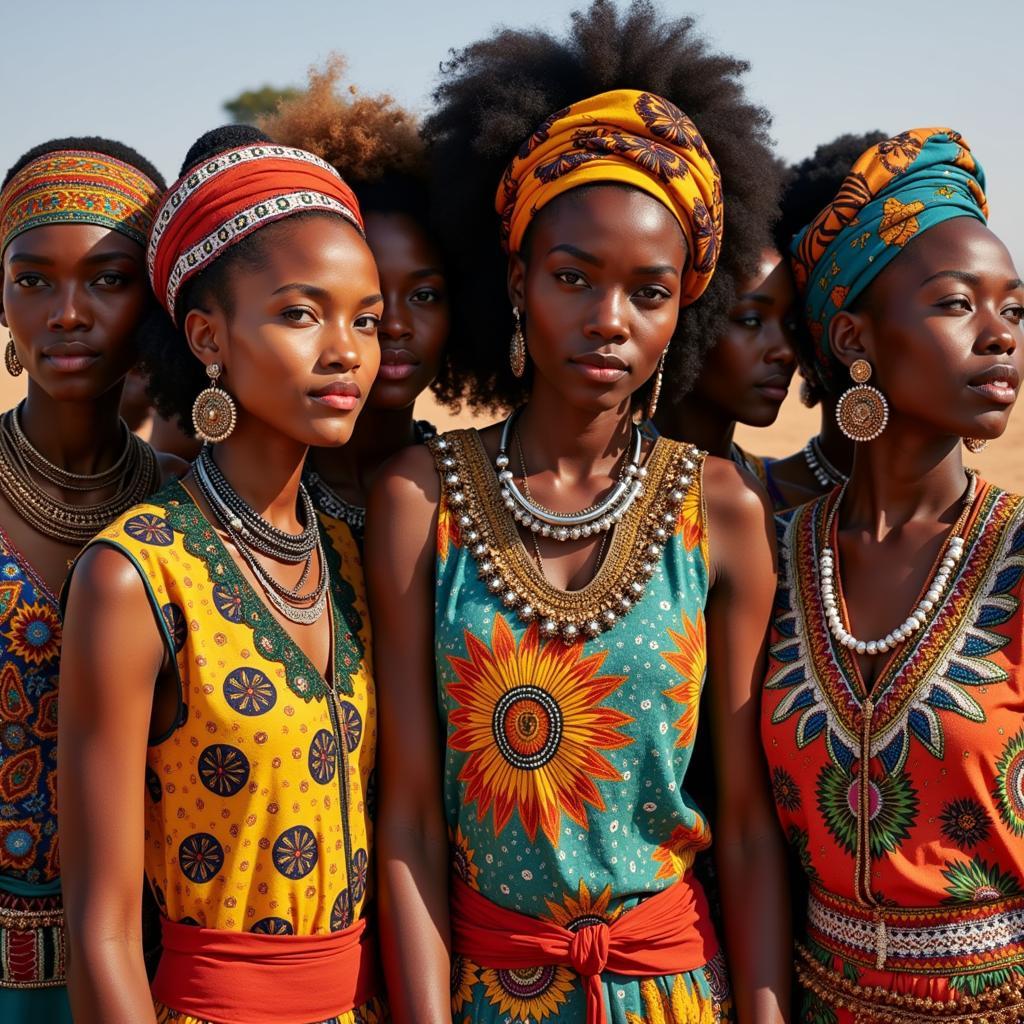 Women in Traditional African Clothing