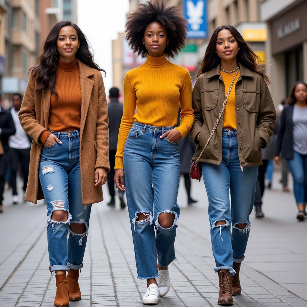 Women rocking jeans in Africa