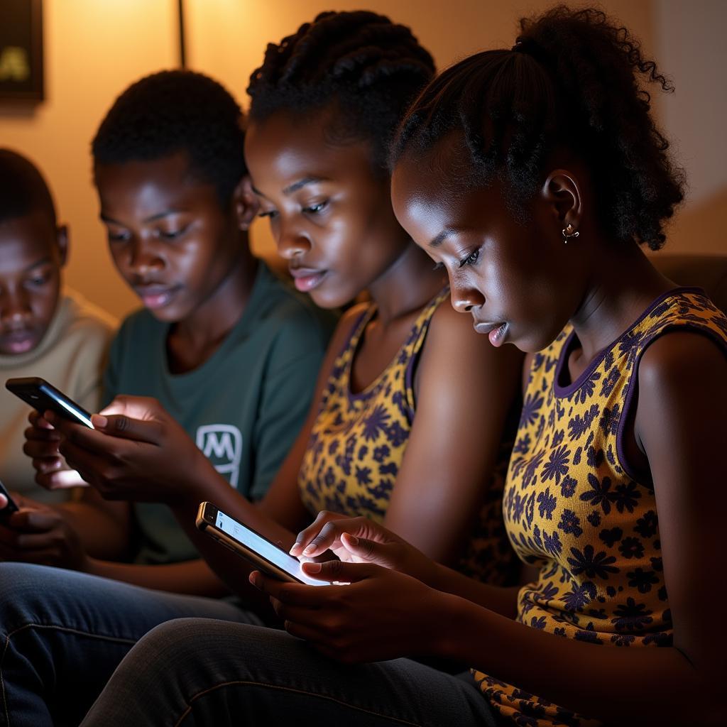 Young Africans Accessing News on Mobile Devices