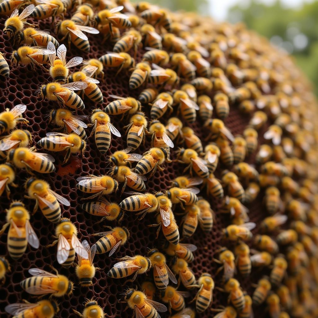 Africanized honey bee swarm