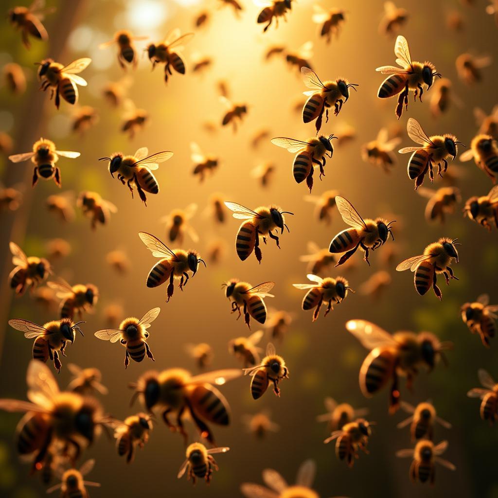 Africanized Honeybee Swarm