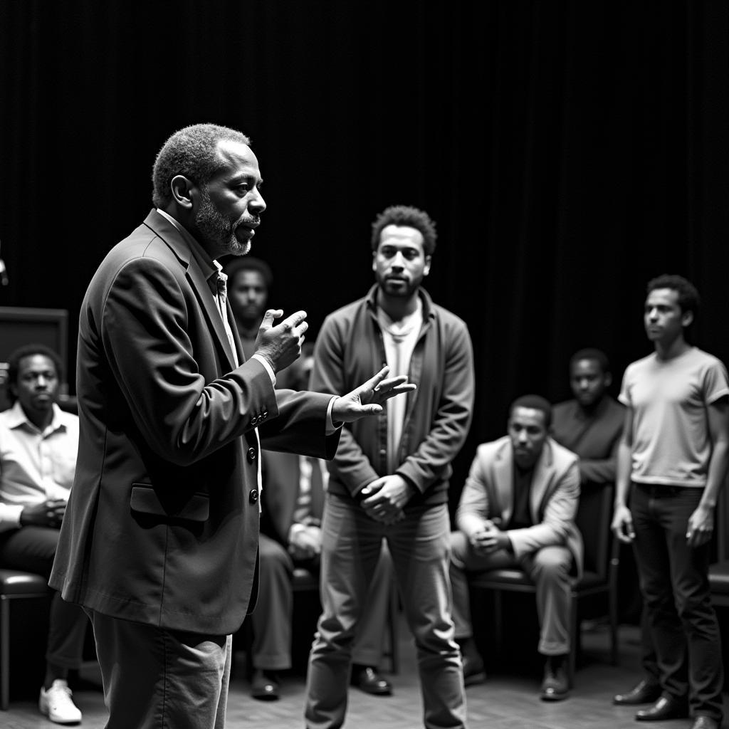 Amiri Baraka Directing a Play