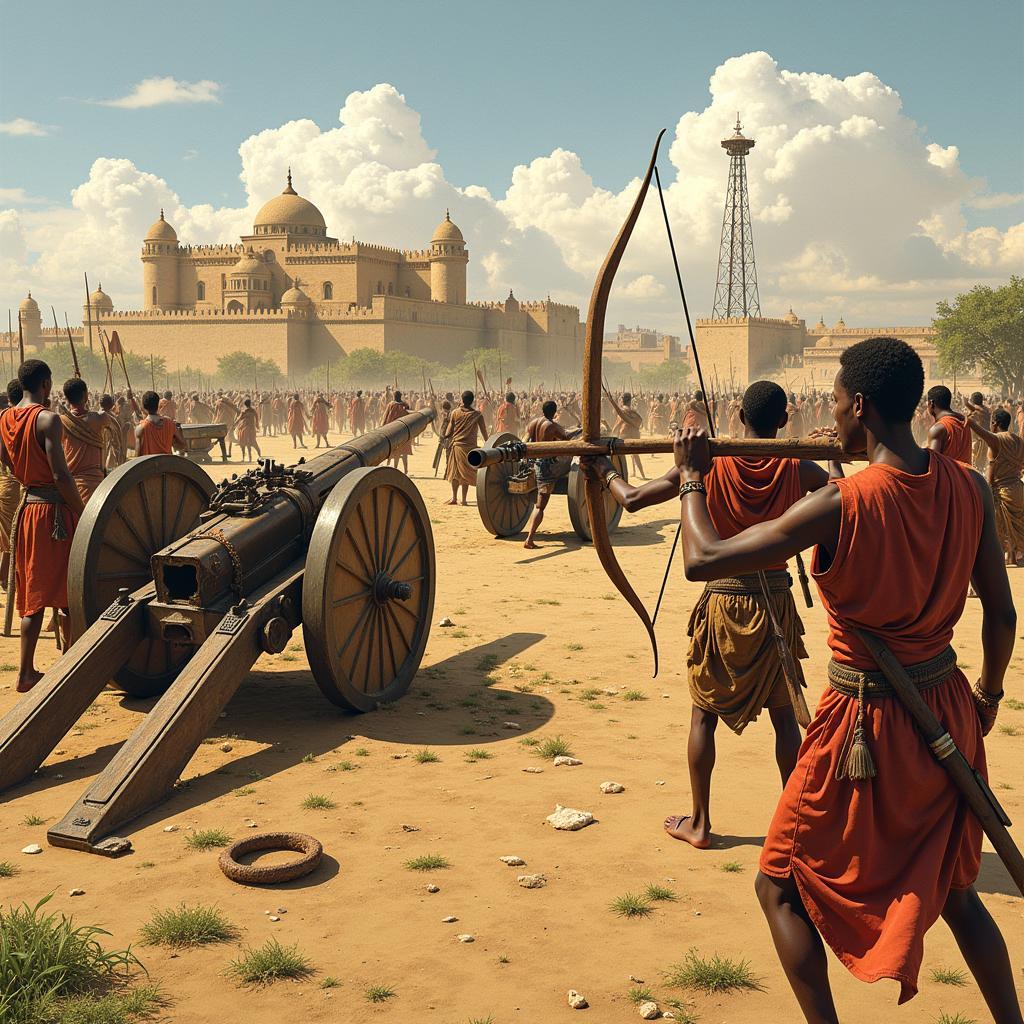 Ancient African Warfare Depiction