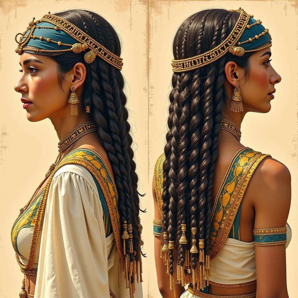 Ancient Egyptian Goddess Braids