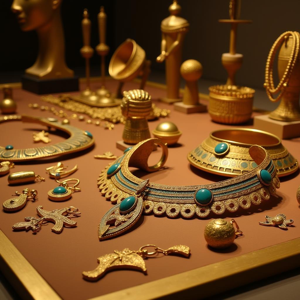 Ancient Egyptian gold jewelry