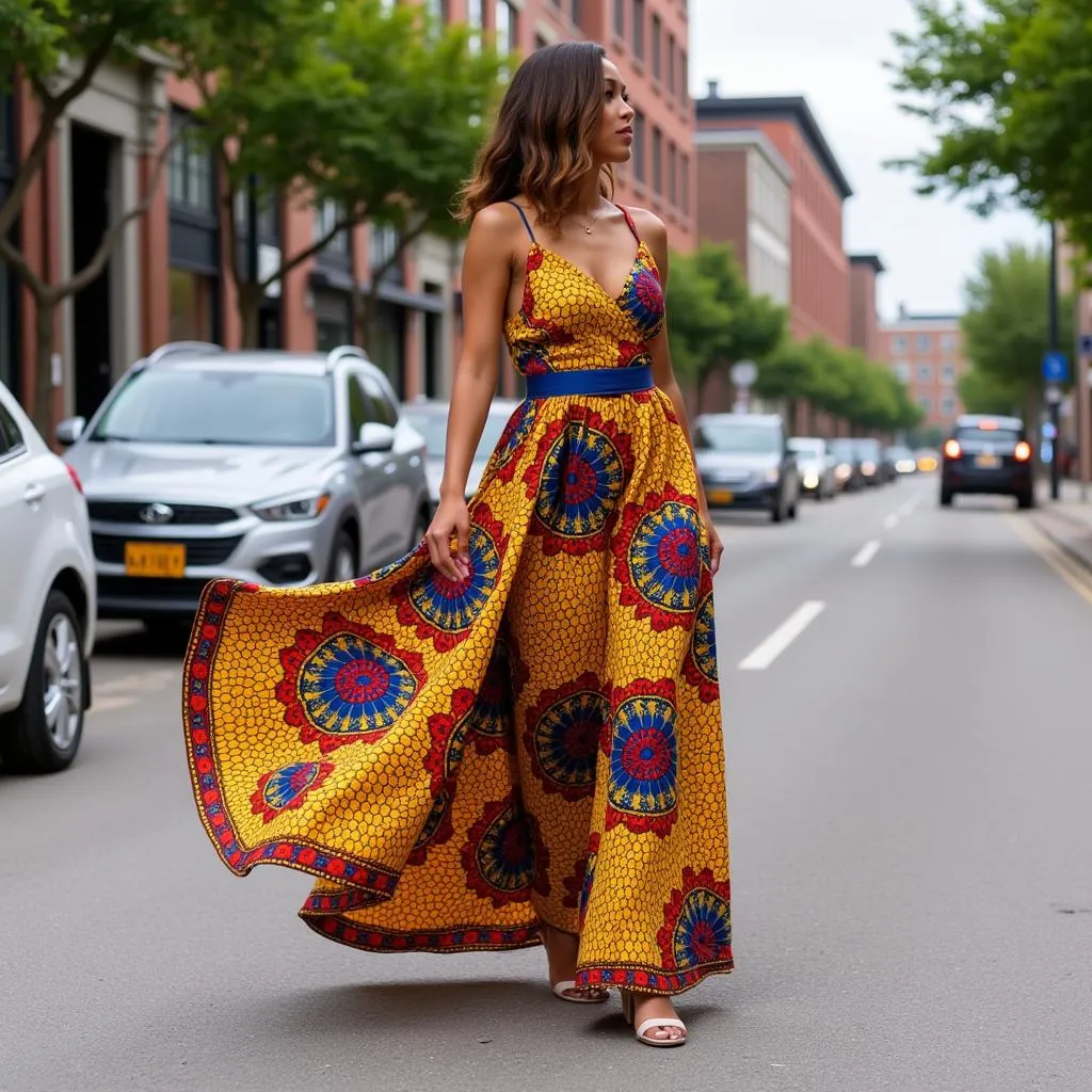 2020 Ankara Maxi Dress: Elegant & Chic