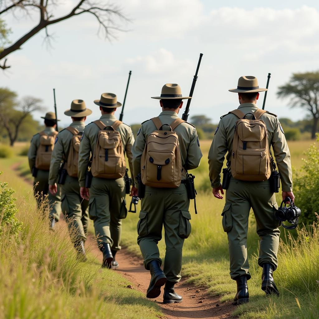 Anti-Poaching Patrol in Africa