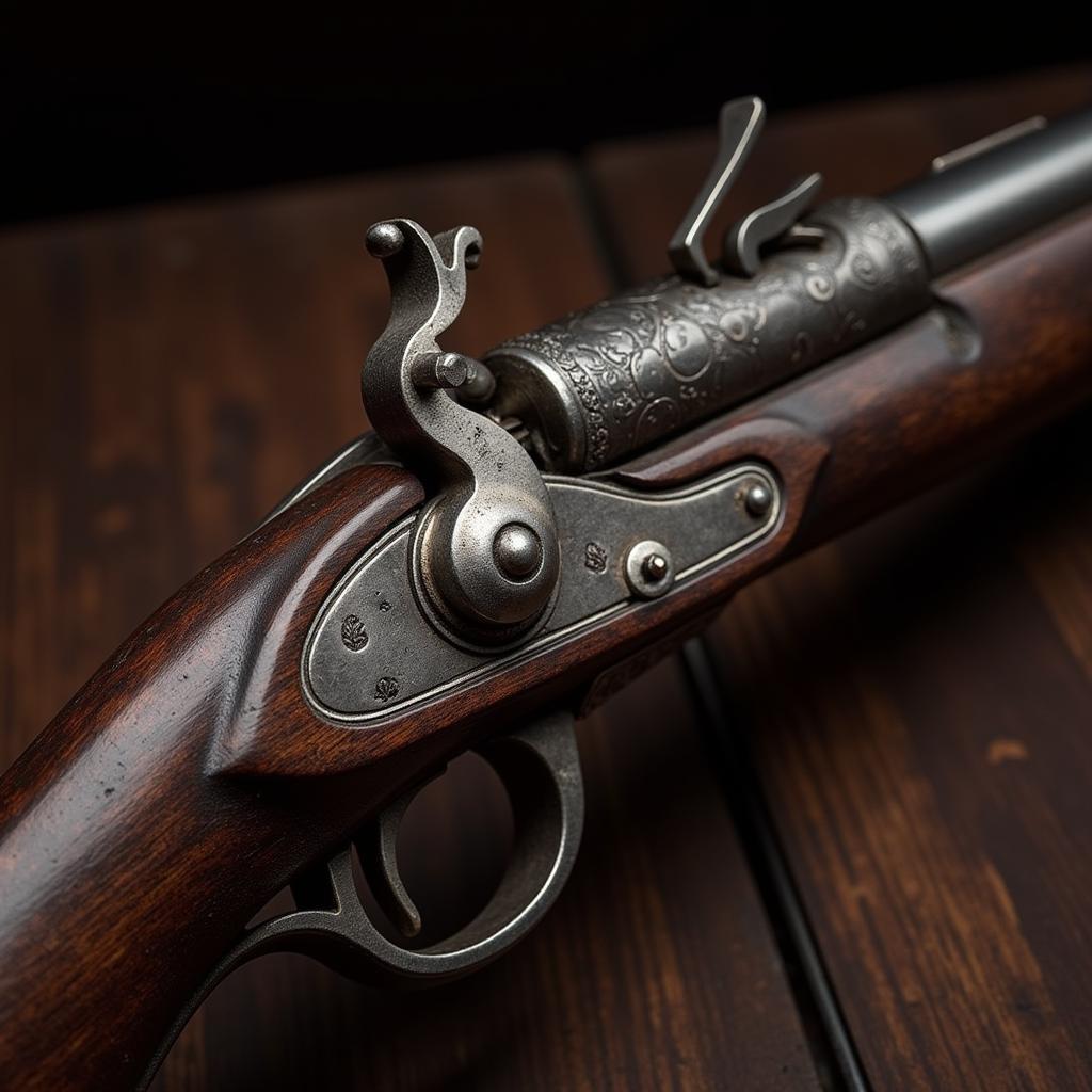 A beautifully preserved antique firearm made by an African American gunsmith