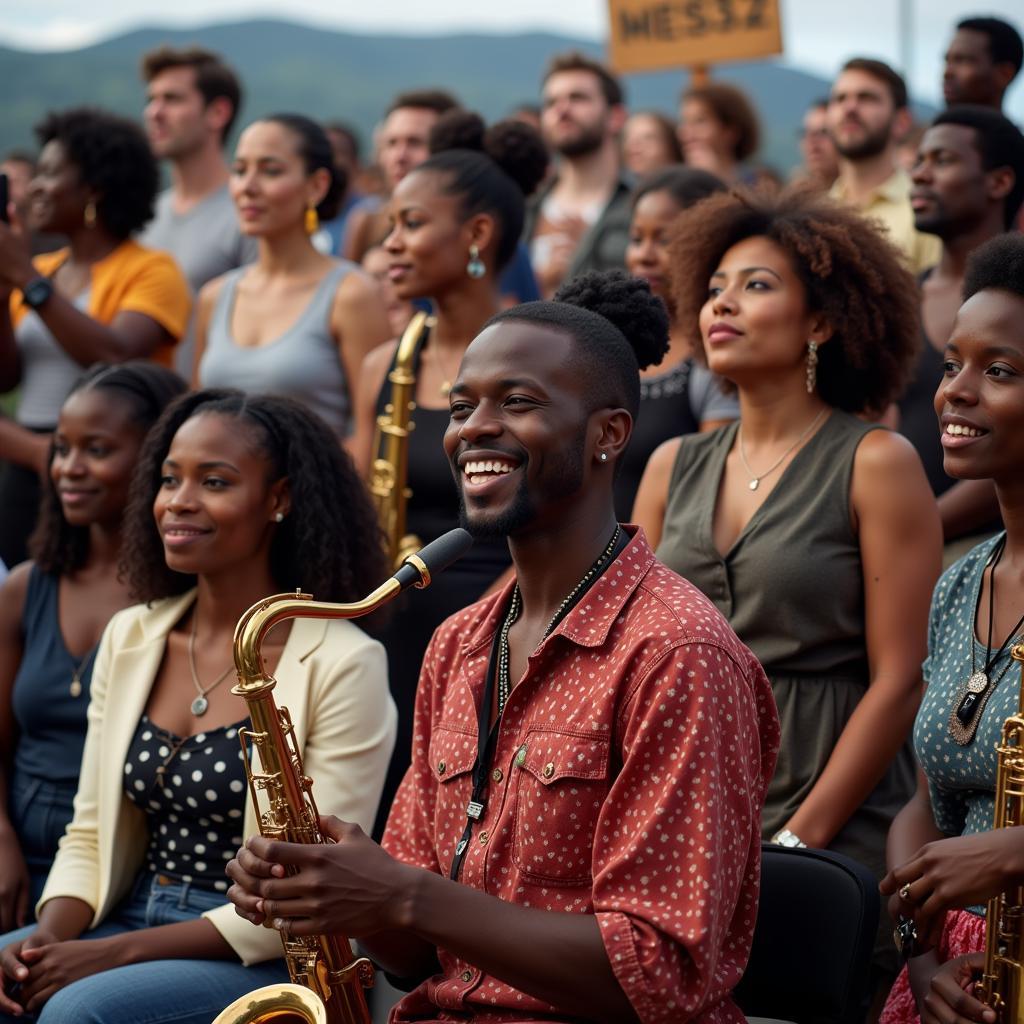  Diverse Audience Enjoys African Music at Montreux