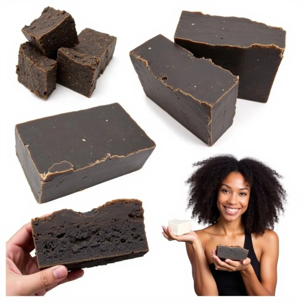 Authentic African black soap