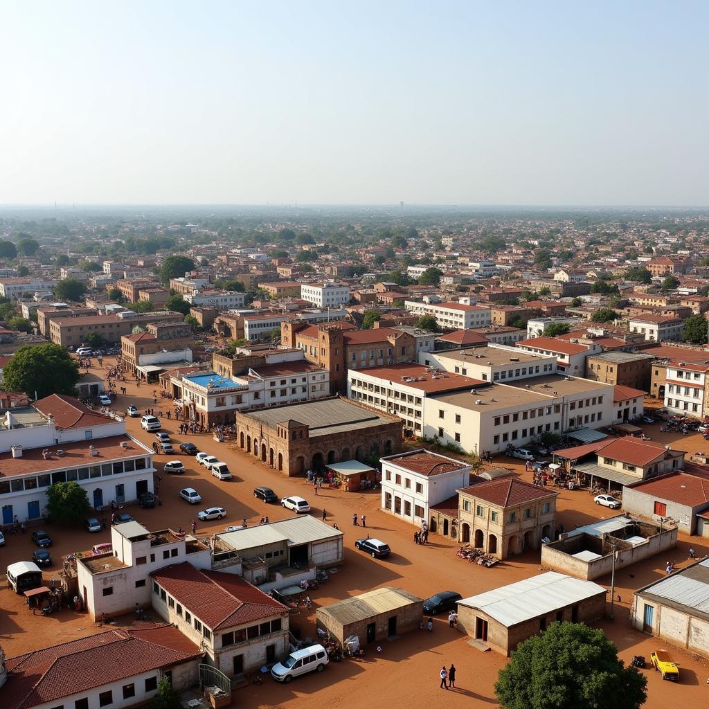 Bangui Cityscape: A Blend of Old and New