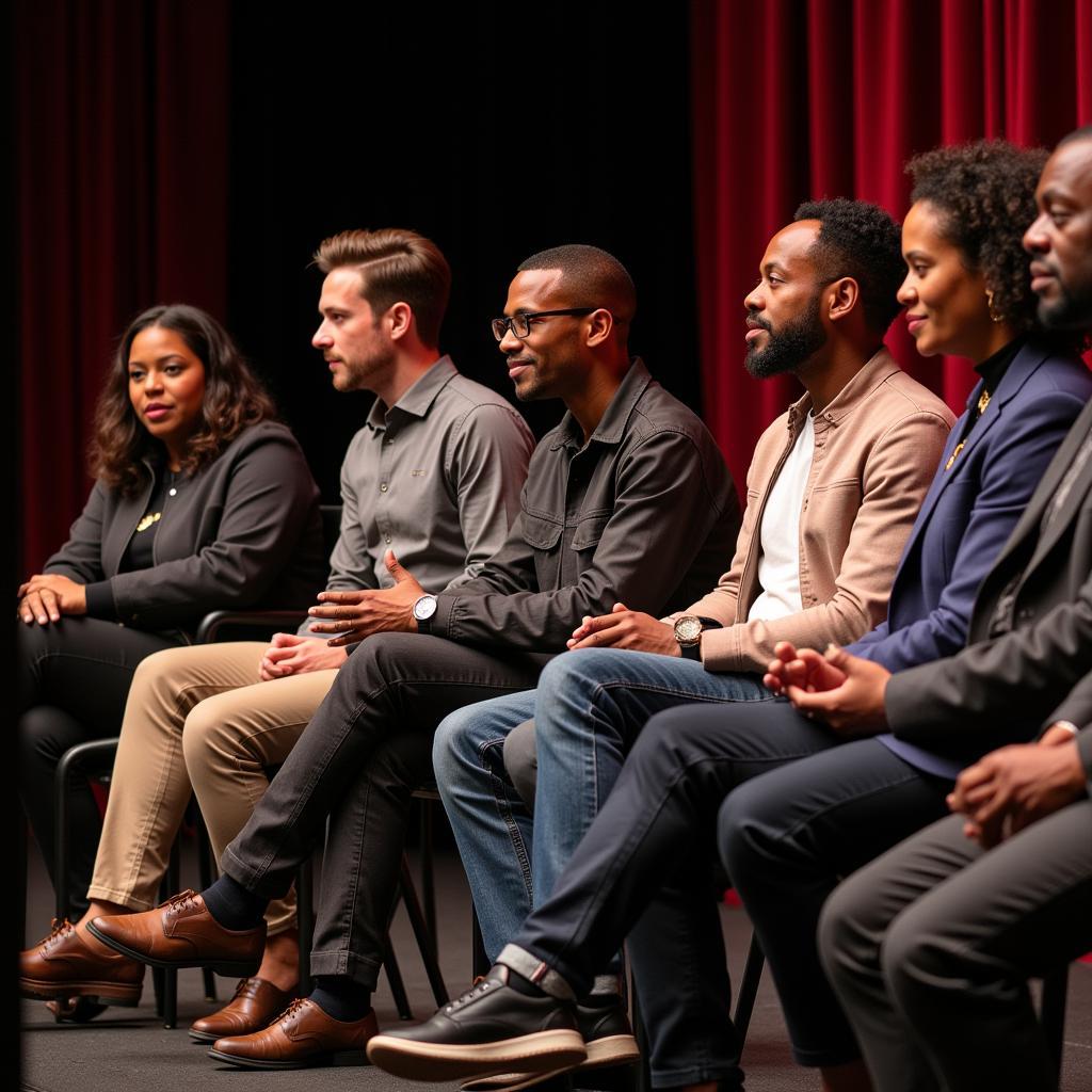 Panel discussion with Black filmmakers