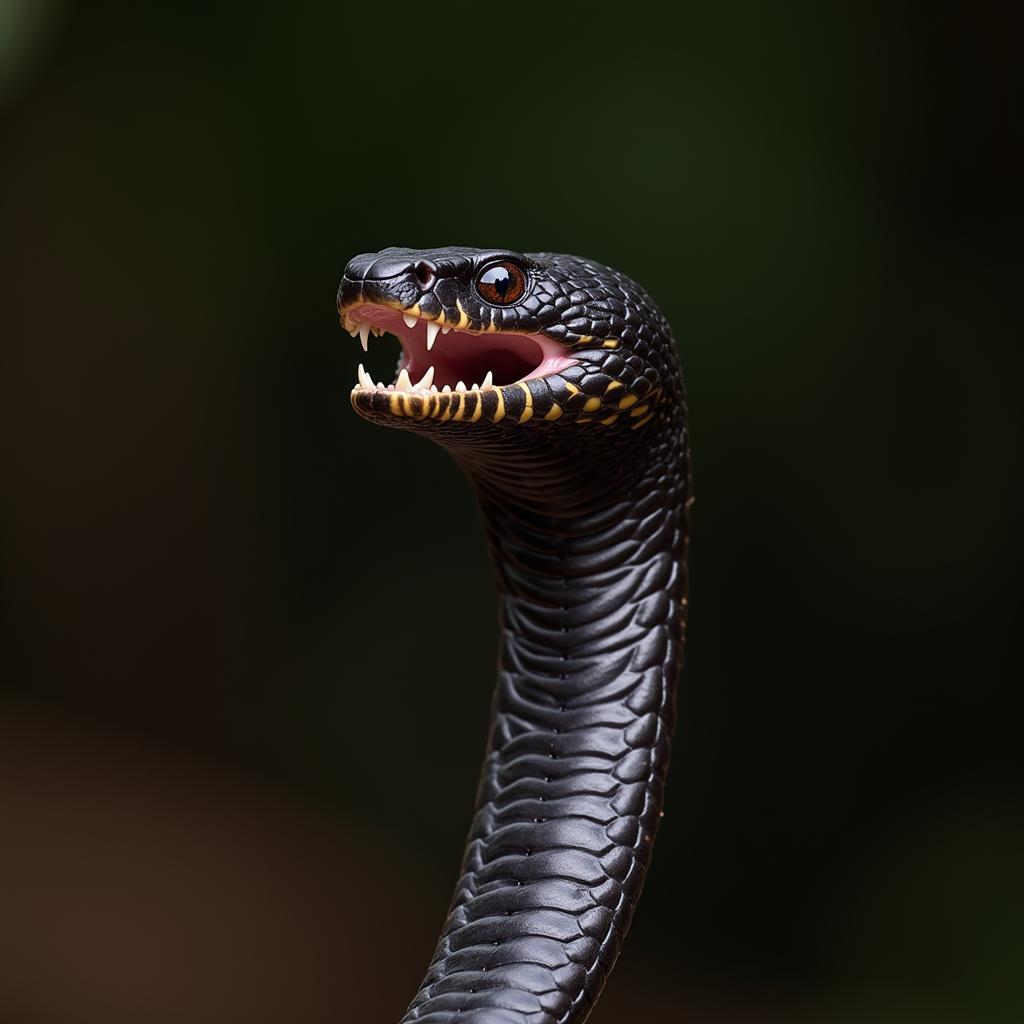 Black Mamba Threat Display