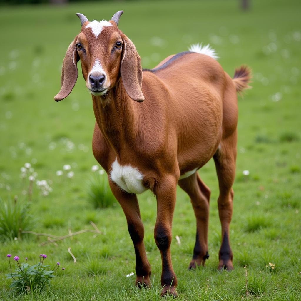 Boer Goat in a Field