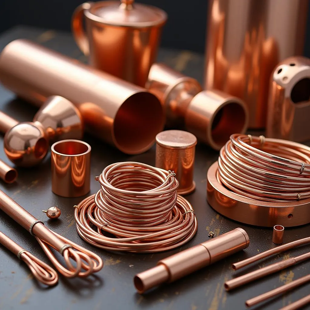 Display of Copper Products Made in Botswana