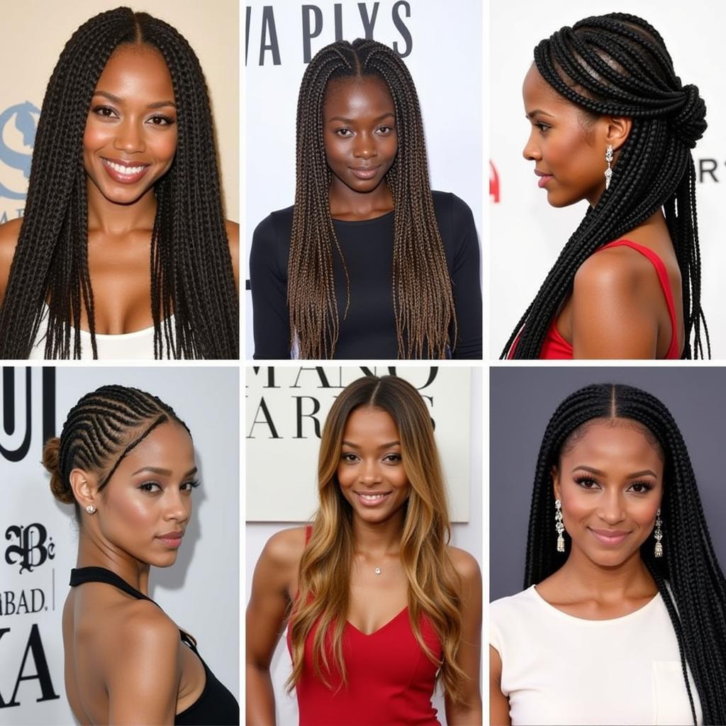  Different variations of box braids styles in 2014