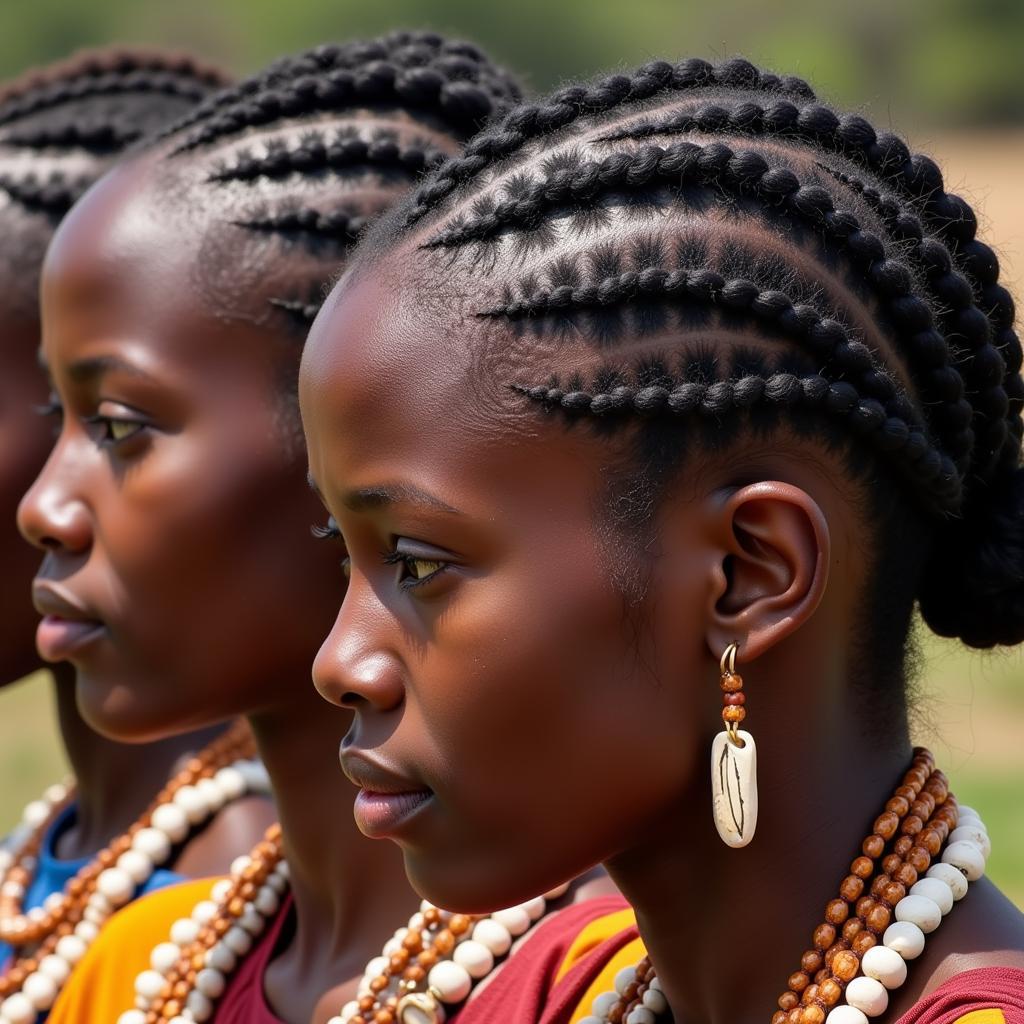 Intricate Braided Hairstyles of the 1960s