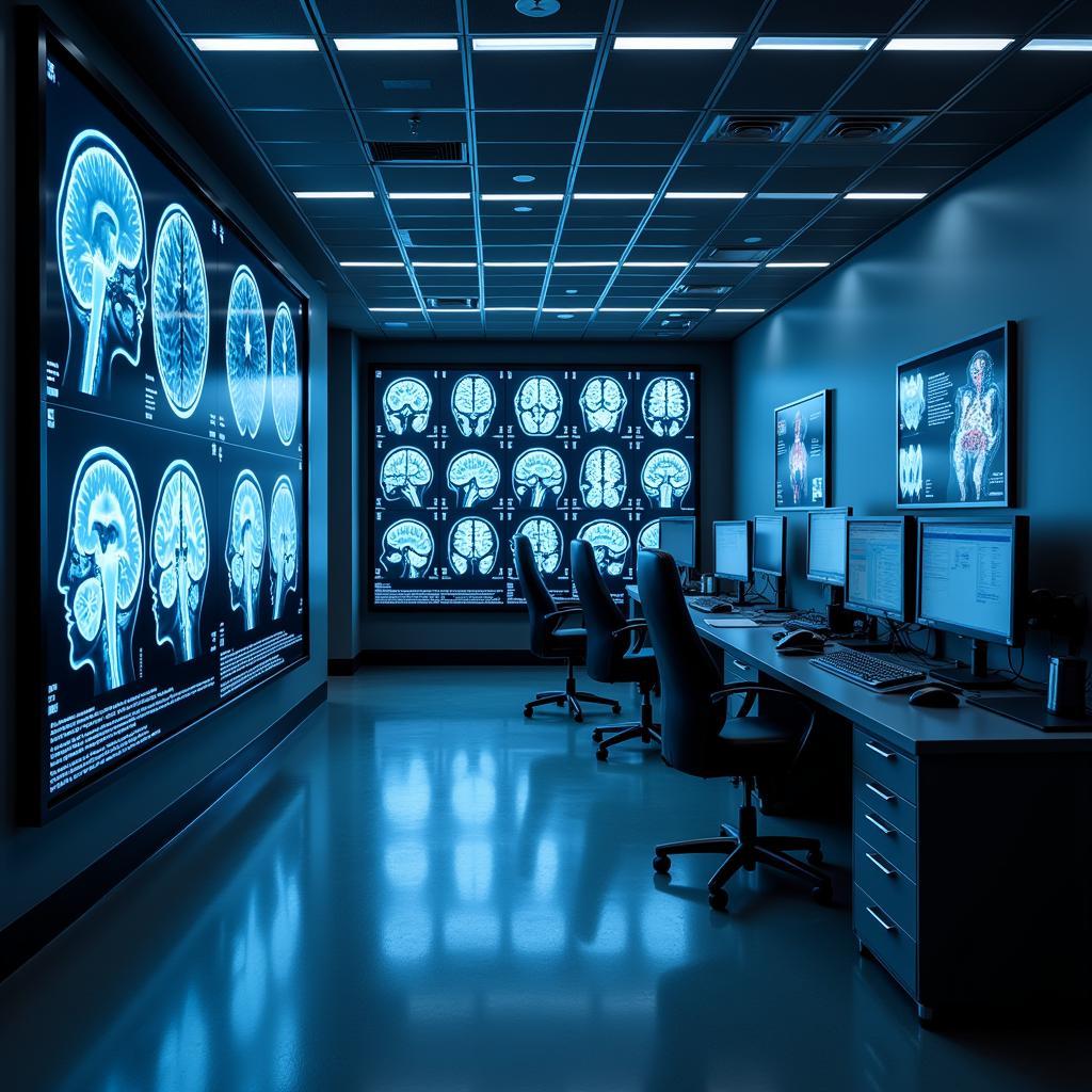 Advanced brain imaging technology being used in an African research facility