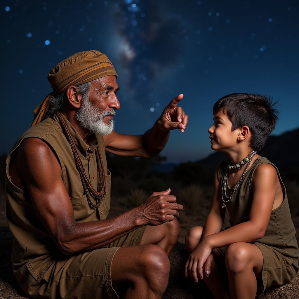 Bushman Elder Sharing Stories