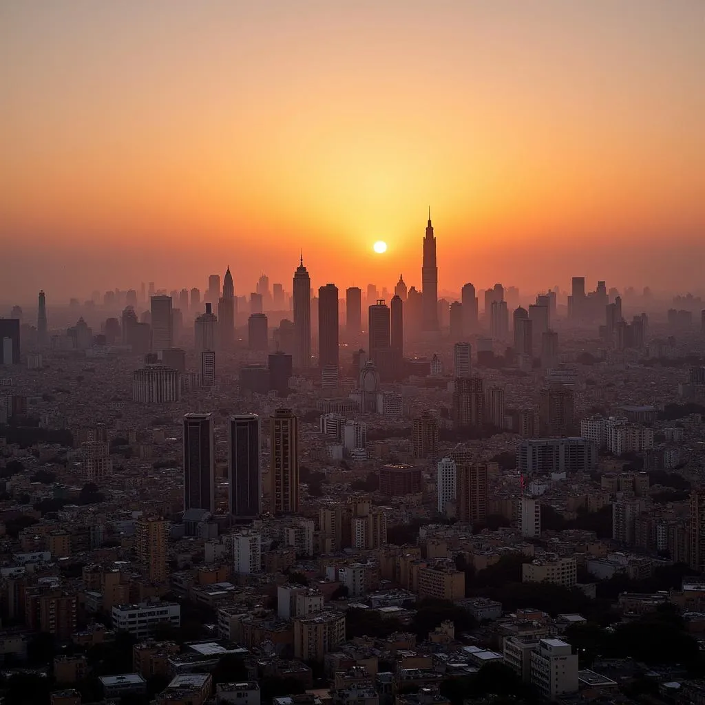 Cairo Skyline at Dusk