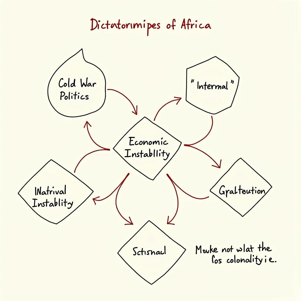 Chart Showing Factors Leading to Dictatorship in Africa