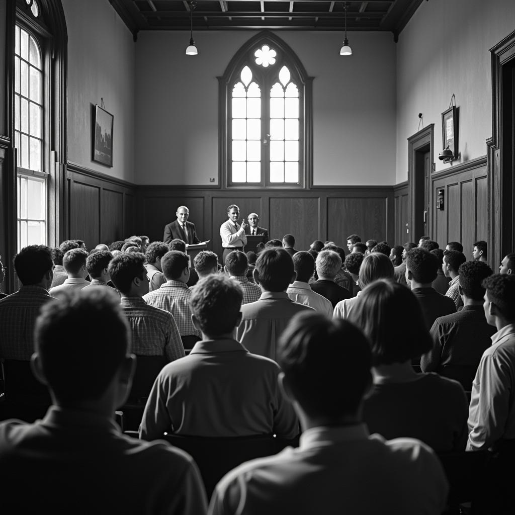 Civil Rights Meeting at an African American Synagogue