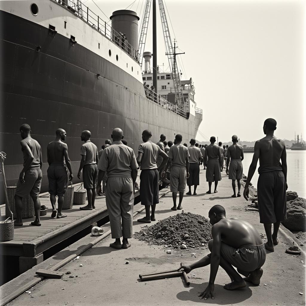 CoE Workers Loading Cargo