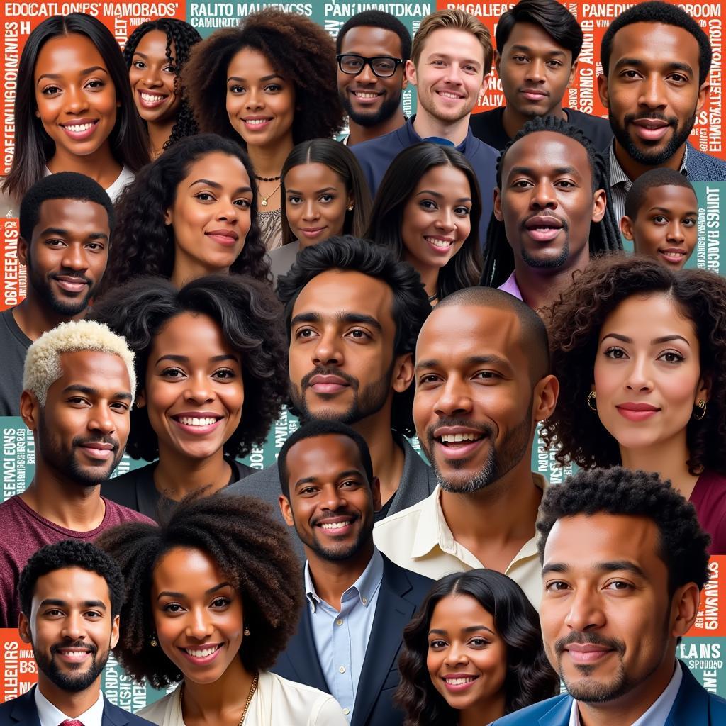 A diverse group of African American TED Talk speakers and their impactful themes