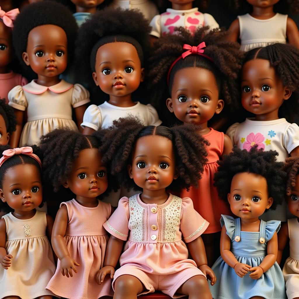 A Diverse Array of African American Vinyl Baby Dolls