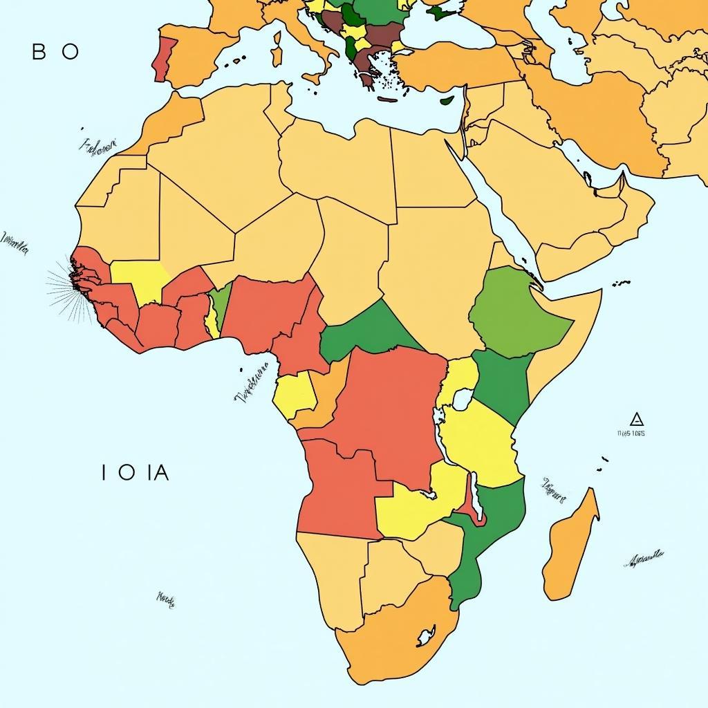 Map of Colonial Africa