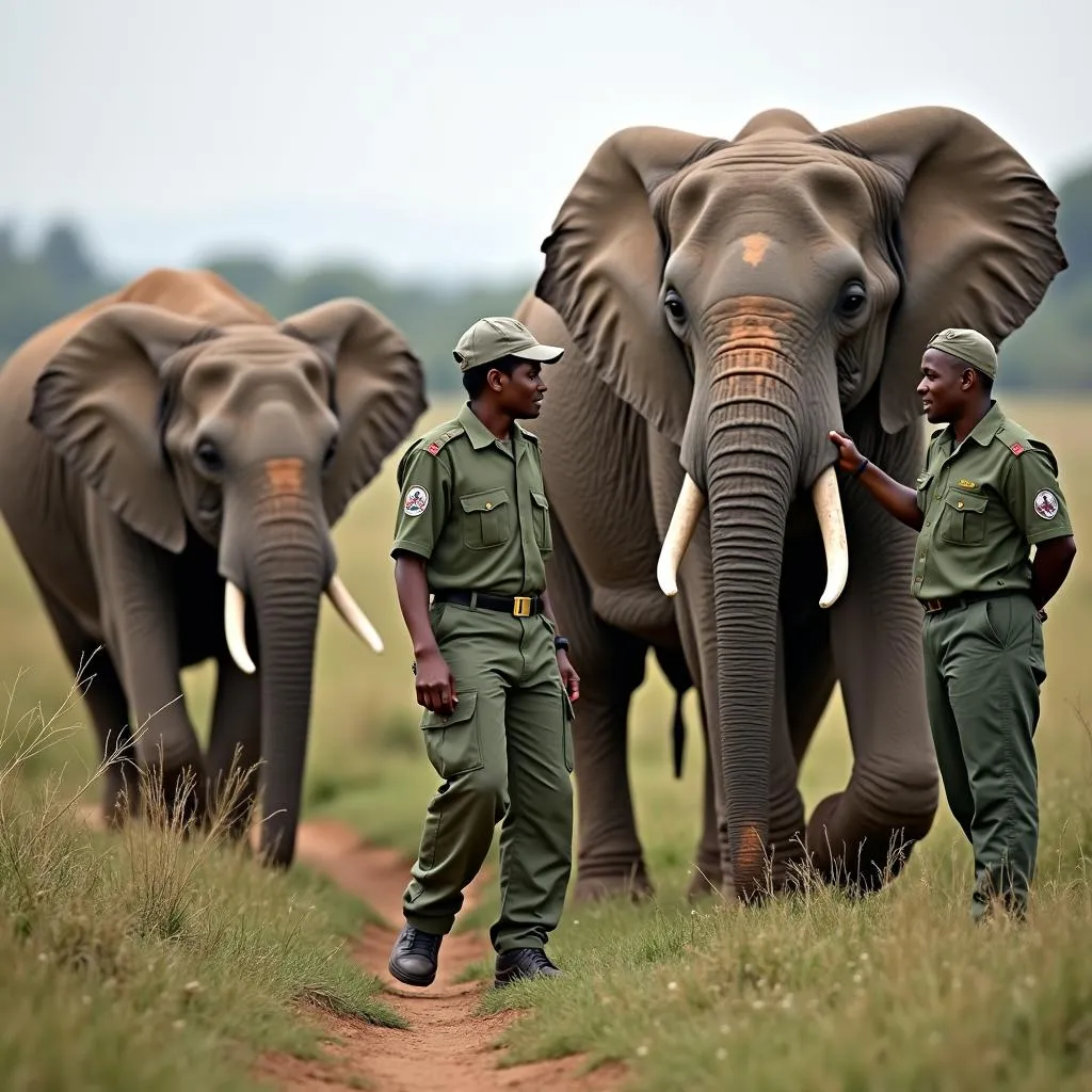 Community involvement in elephant conservation is key.