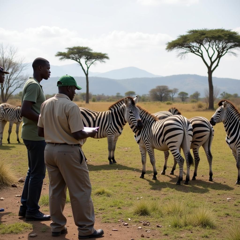 Community Members Participating in Wildlife Monitoring