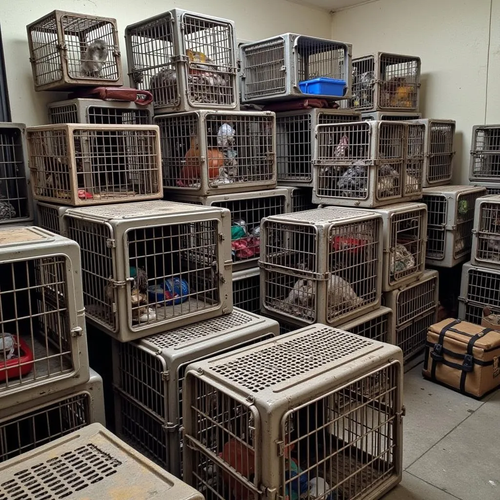 Confiscated African Cat Crates