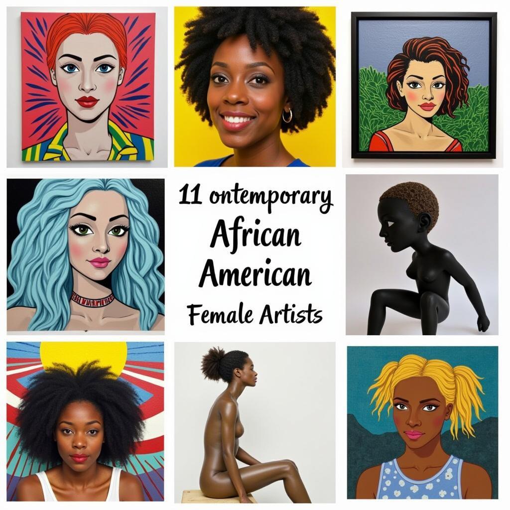 Artwork by contemporary African American female artists