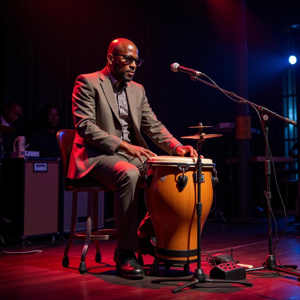 Contemporary African Bongo Musician