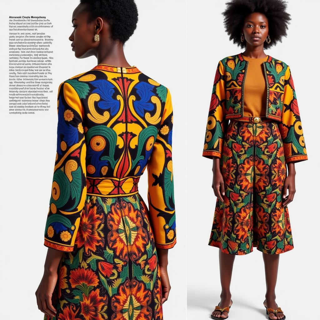 Contemporary Fashion Featuring African Embroidery